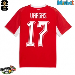 Sveitsi Ruben Vargas #17 Kotipaita MM-kisat 2026 Lyhythihainen